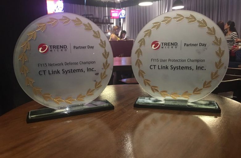 Trend Micro Presents Two Major Awards to CT Link Systems for FY15 Champion Performance