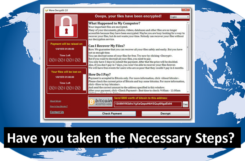 An Advisory from CT Link Systems, Inc. for WannaCry Ransomware Attacks