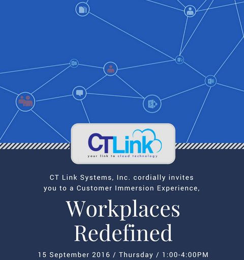 Workplaces Redefined – A Workshop by Microsoft and CT Link Systems